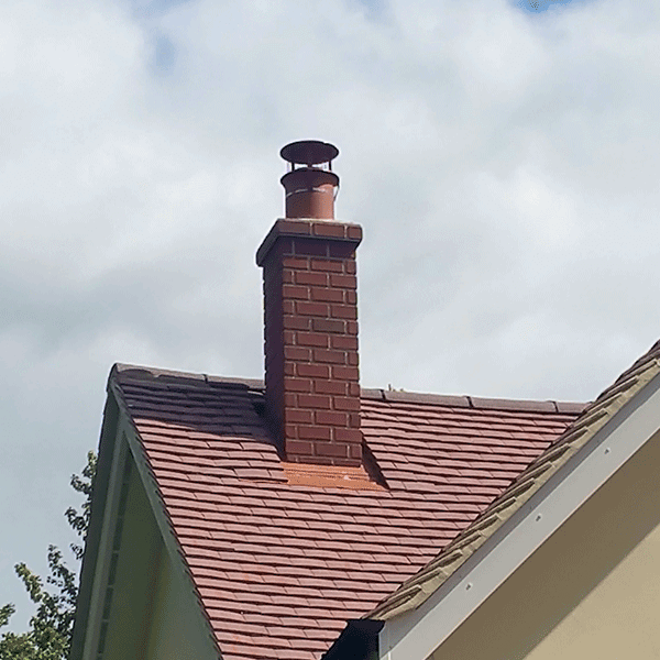 Ascentor Slope mounted pre-fabricated chimney stack